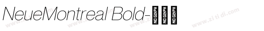 NeueMontreal Bold字体转换